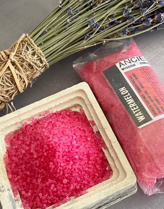 Granule parfumate cu uleiuri esentiale,aroma de Pepene si suport ceramic,Watermelon-MyriCandles [7]