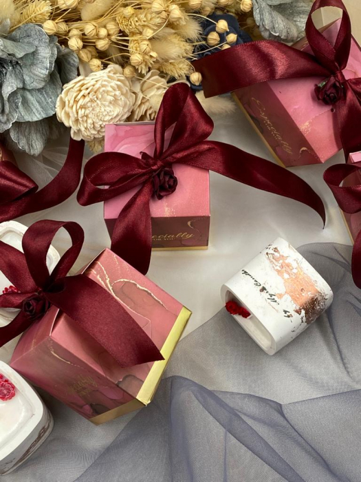 marturii nunta-botez-marturii lumanari-marturii elegante-lux-marturii deosebite-marsala rose-myricandles [2]