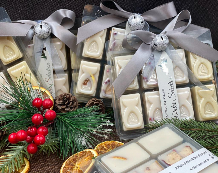 ceara parfumata-pastile ceara soia-aroma iarna-Craciun-winter selection silver-myricandles [5]