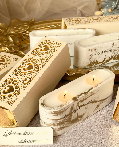 Marturii lumanari - marturii,marturii nunta-botez-marturii lux bej ivoire-marturii elegante vogue-myricandles