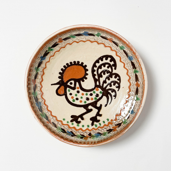 plate-ø-21-cm-rooster-with-dots [1]