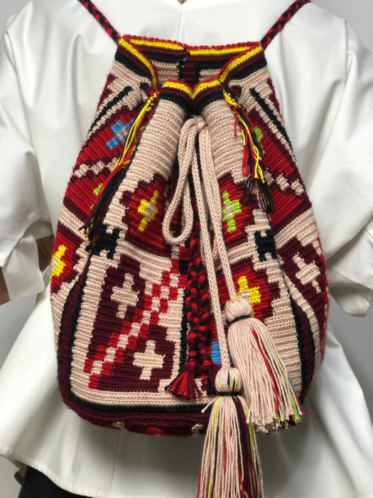 Hand-crocheted bag with popular motifs from Crișana [3]