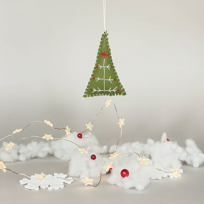 Felt Christmas tree ornament - Christmas Tree pattern 2 [1]