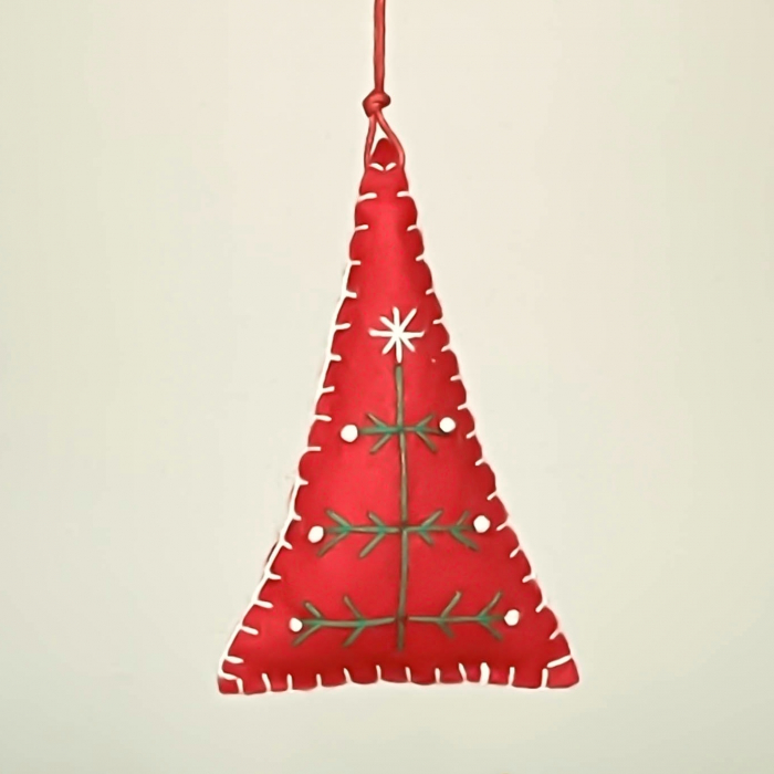 Felt Christmas tree ornament - Christmas Tree pattern 3 [2]