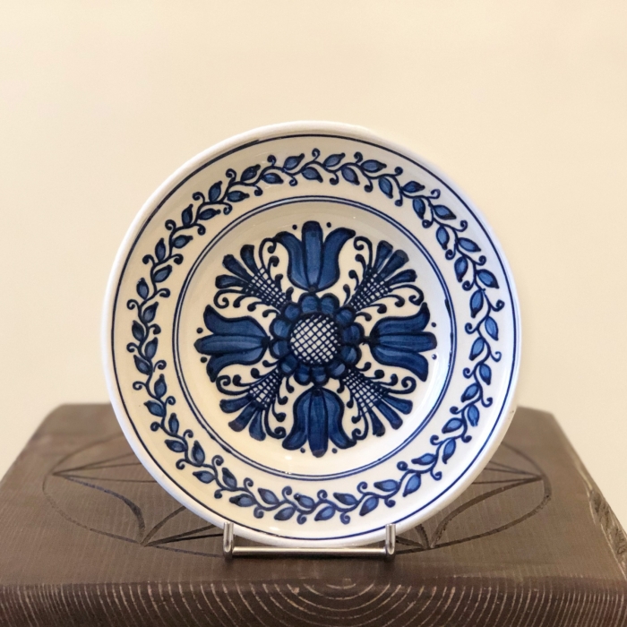 Farfurie alb-albastră Ø 16 cm model 2 [1]