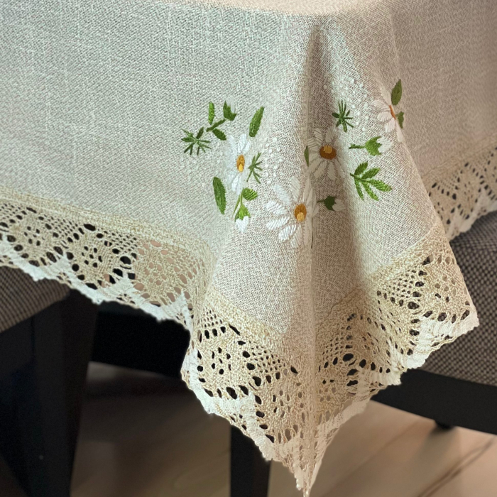 Tablecloth - 2.6x1.7 m Daisies [2]
