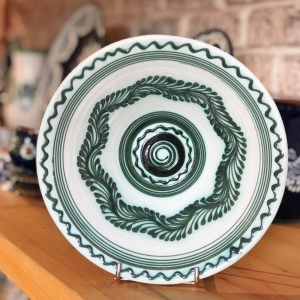 Bowl Ø 19 cm White & Green pattern 1 [0]