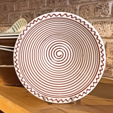 Bowl Ø 19 cm White & Brown pattern 4 [0]