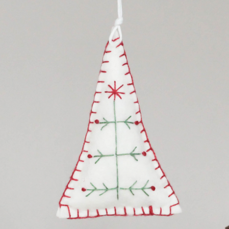 Felt Christmas tree ornament - Christmas Tree pattern 1 [1]