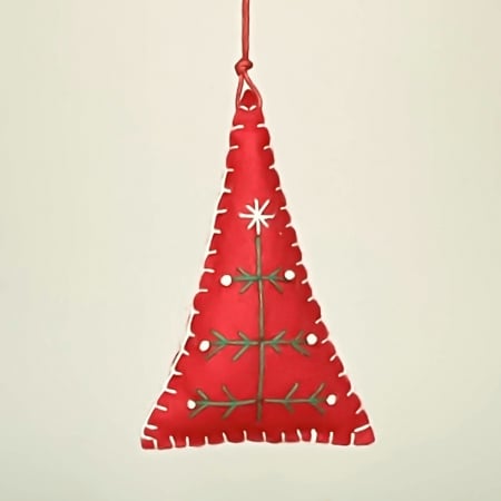 Ornament din fetru pentru bradul de Crăciun - Brăduț model 3 [1]
