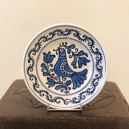 Farfurie alb-albastră Ø 16 cm model 1 [0]