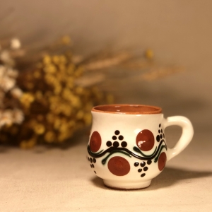 Small Cup White & Brown pattern 1 [1]