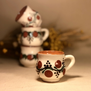 Small Cup White & Brown pattern 1 [0]