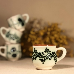 Small Cup White & Green pattern 2 [0]
