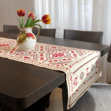 Table runner - 0.5x1.5 m Red Embroidery [0]