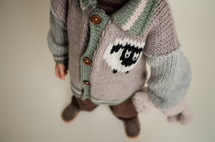 Cardigan Shawn handmade lână copii | Nanou [2]
