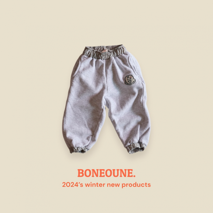 pantaloni copii jogger gri din bumbac captusiti [6]