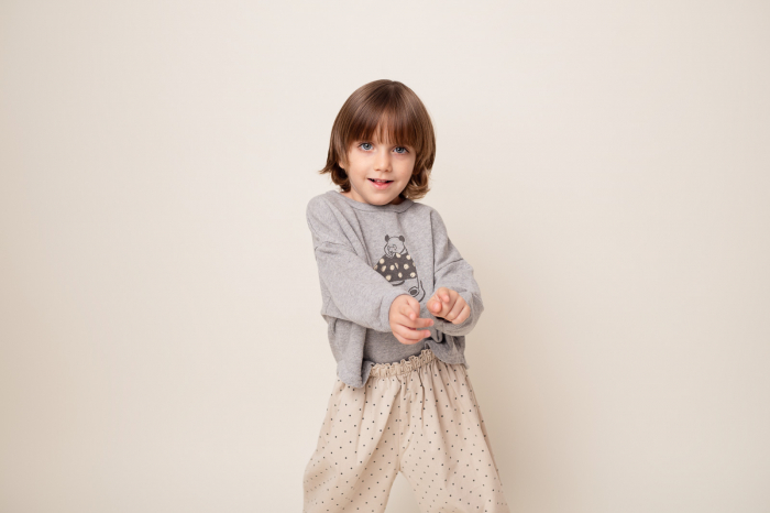 Pantaloni Dots Beige [4]