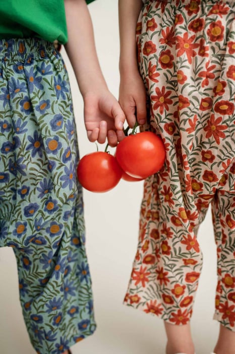 Pantaloni FLOWER BLUE [3]