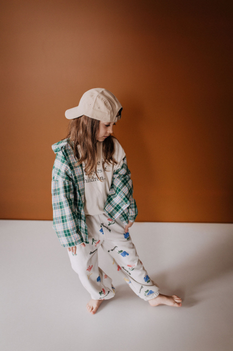 Pantaloni Realizați din bumbac, în stil minimalist, cu imprimeu floral [4]