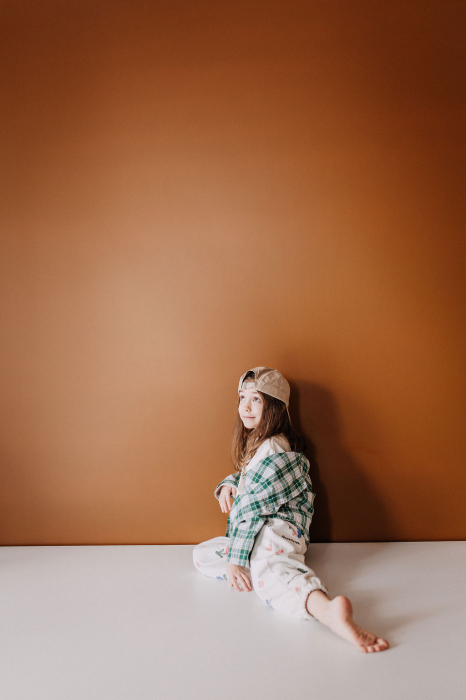 Pantaloni Realizați din bumbac, în stil minimalist, cu imprimeu floral [5]