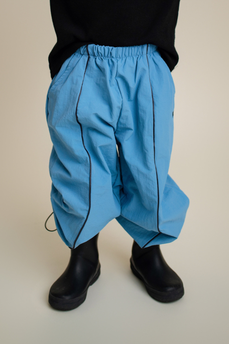 Pantaloni copii WINDBREAKER Blue – water resistant | Nanou [1]