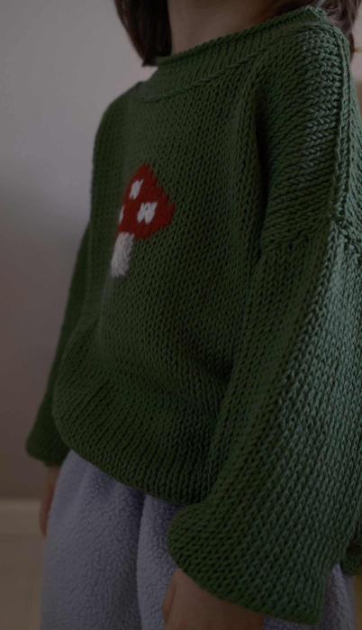 Pulover HANDMADE MUSHROOM -PE COMANDA [3]