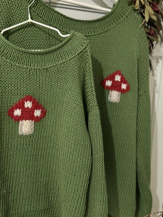 Pulover HANDMADE MUSHROOM -PE COMANDA [4]