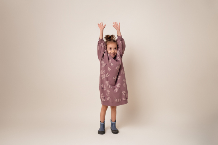 Rochie Leaf Dusty Pink [3]