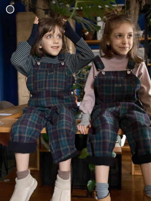 Winter Dream – salopetă copii din lână, tartan [2]