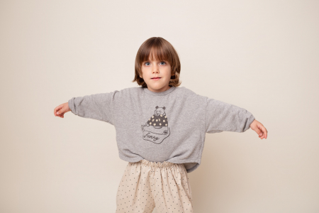 SALES - Bluza FUNNY PANDA Grey