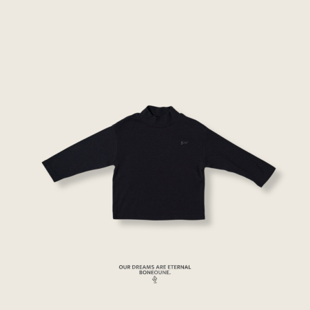 Bluza RIBBED Negru copii – minimalism cool | Nanou [3]