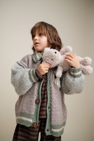 Cardigan Shawn handmade lână copii | Nanou [3]