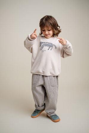VIEW ALL - Hanorac Donkey gri alb copii | Nanou