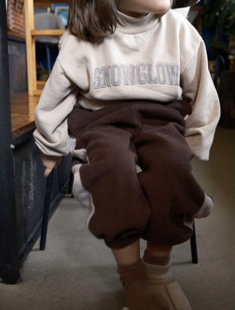 Snowglow – hanorac copii, alb crem căptușit [2]