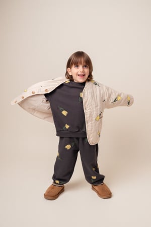 GECI//VESTE - Jacheta Yellow Flower Beige