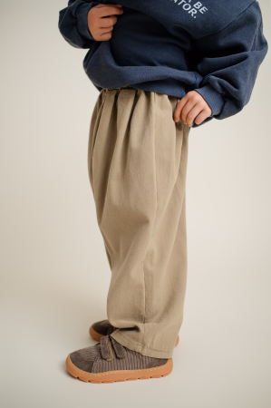 PANTALONI/ BLUGI - Pantaloni Antique bej copii bumbac | Nanou