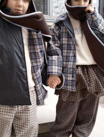 VIEW ALL - pantaloni copii, tartan și fleece
