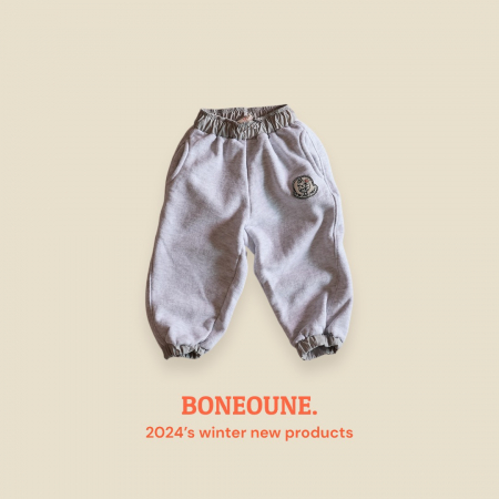 pantaloni copii jogger gri din bumbac captusiti [5]