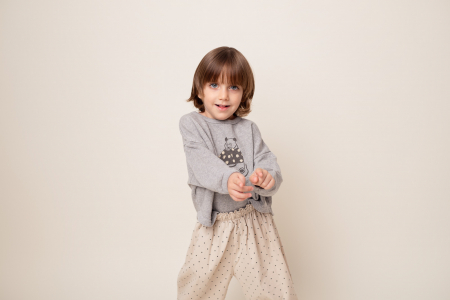 Pantaloni Dots Beige [3]