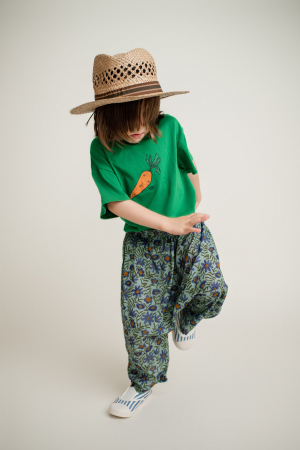 Pantaloni FLOWER BLUE