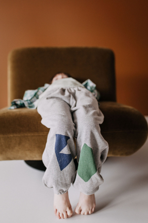 Pantaloni din bumbac, în stil minimalist [4]