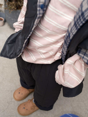 Pantaloni matlasati negri [1]