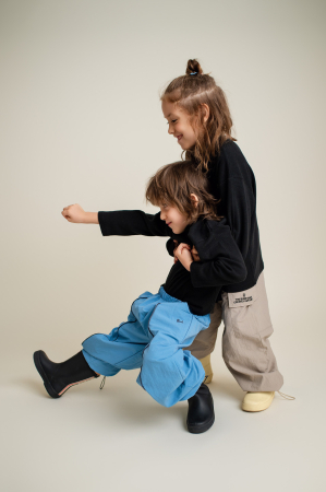 Pantaloni copii WINDBREAKER CARGO – water resistant | Nanou [4]