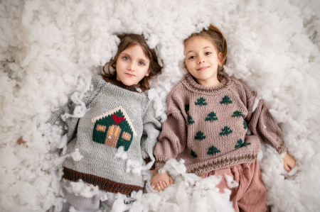 PULOVAR LANA MERINOS ORGANIC HANDMADE COPII [5]