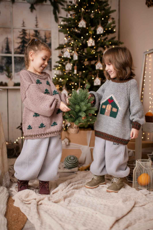 PULOVAR LANA MERINOS ORGANIC HANDMADE COPII [6]