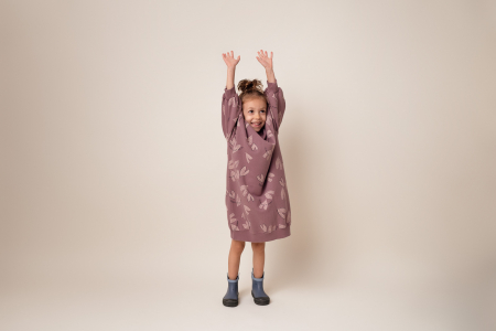 Rochie Leaf Dusty Pink [2]
