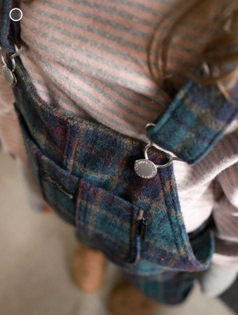 Winter Dream – salopetă copii din lână, tartan [3]
