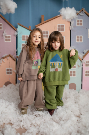 VIEW ALL - TRENING BEJ COPII OVERSIZED