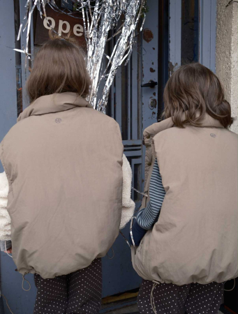 Vestă copii puf și pene [2]